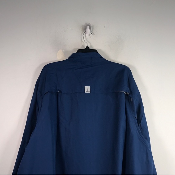 Habit Crayfish Long Sleeve River Shirt, Men's Size 3XL - Navy Peony - Picture 7 of 9